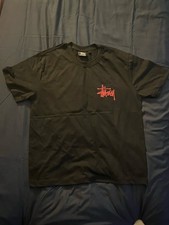 Stussy Men's Black T-Shirt